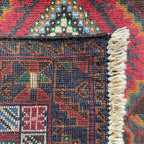 Old Afghan Herati Baluch Rug c. 1980