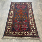 Old Afghan Herati Baluch Rug c. 1980