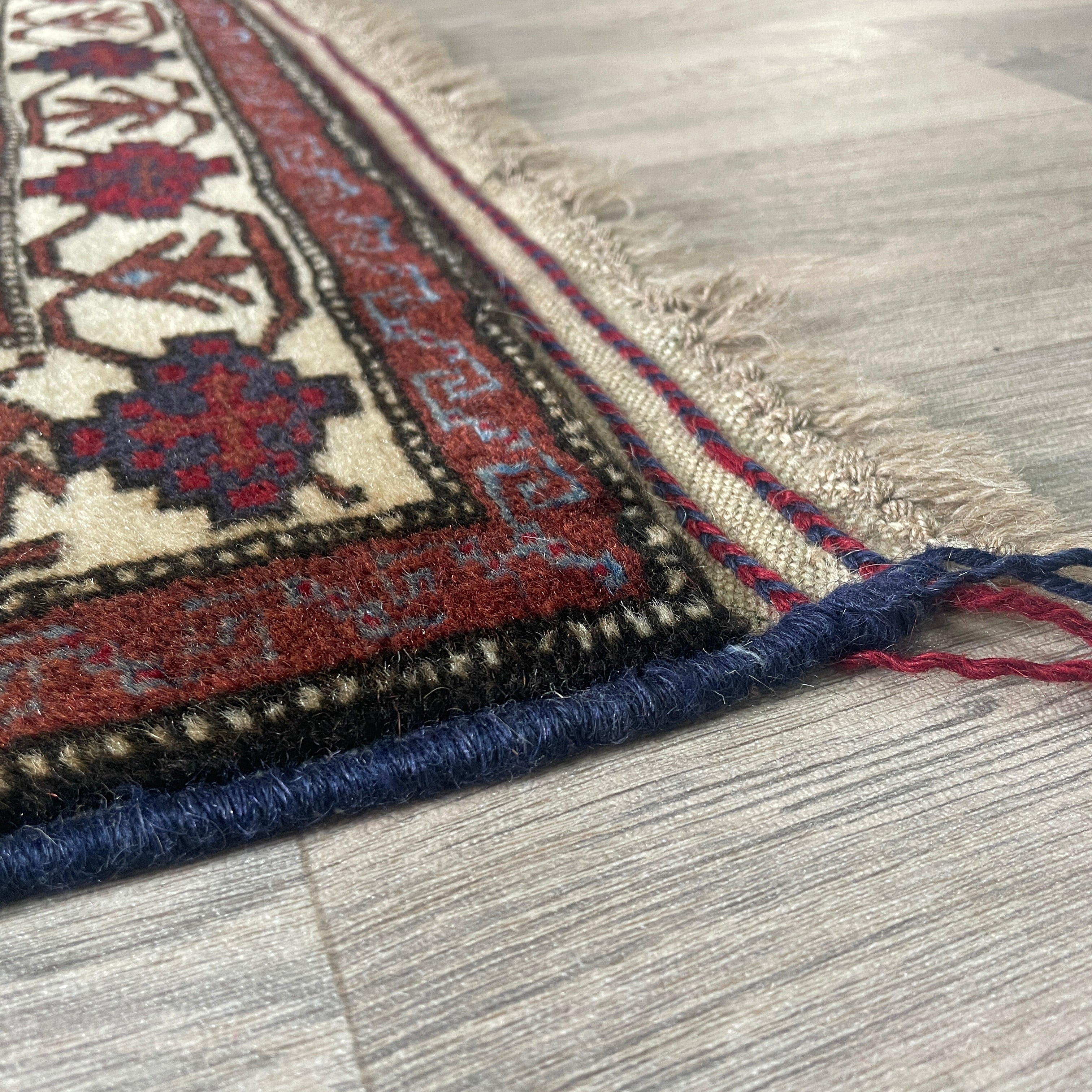 Old Afghan Herati Baluch Rug c. 1980