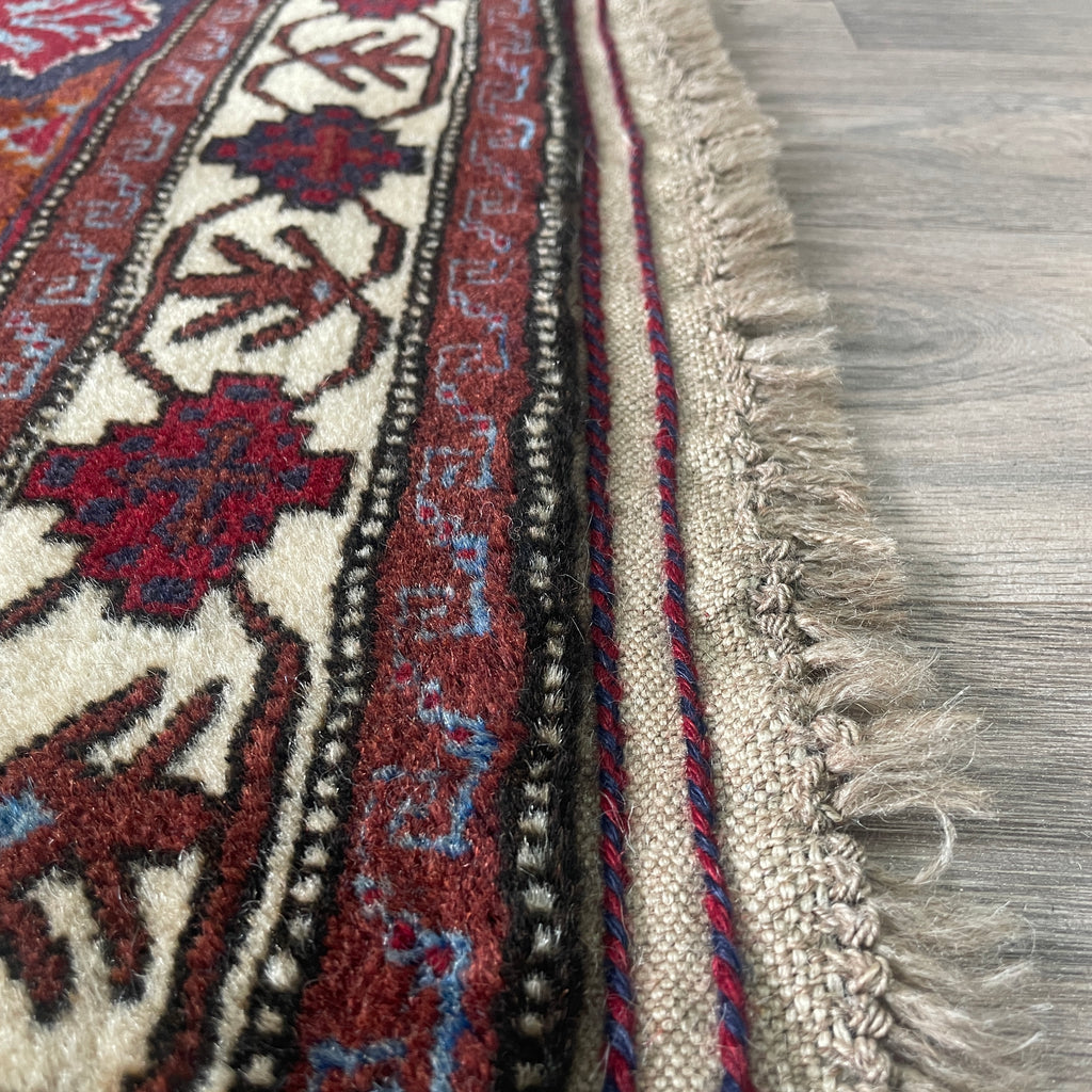 Old Afghan Herati Baluch Rug c. 1980