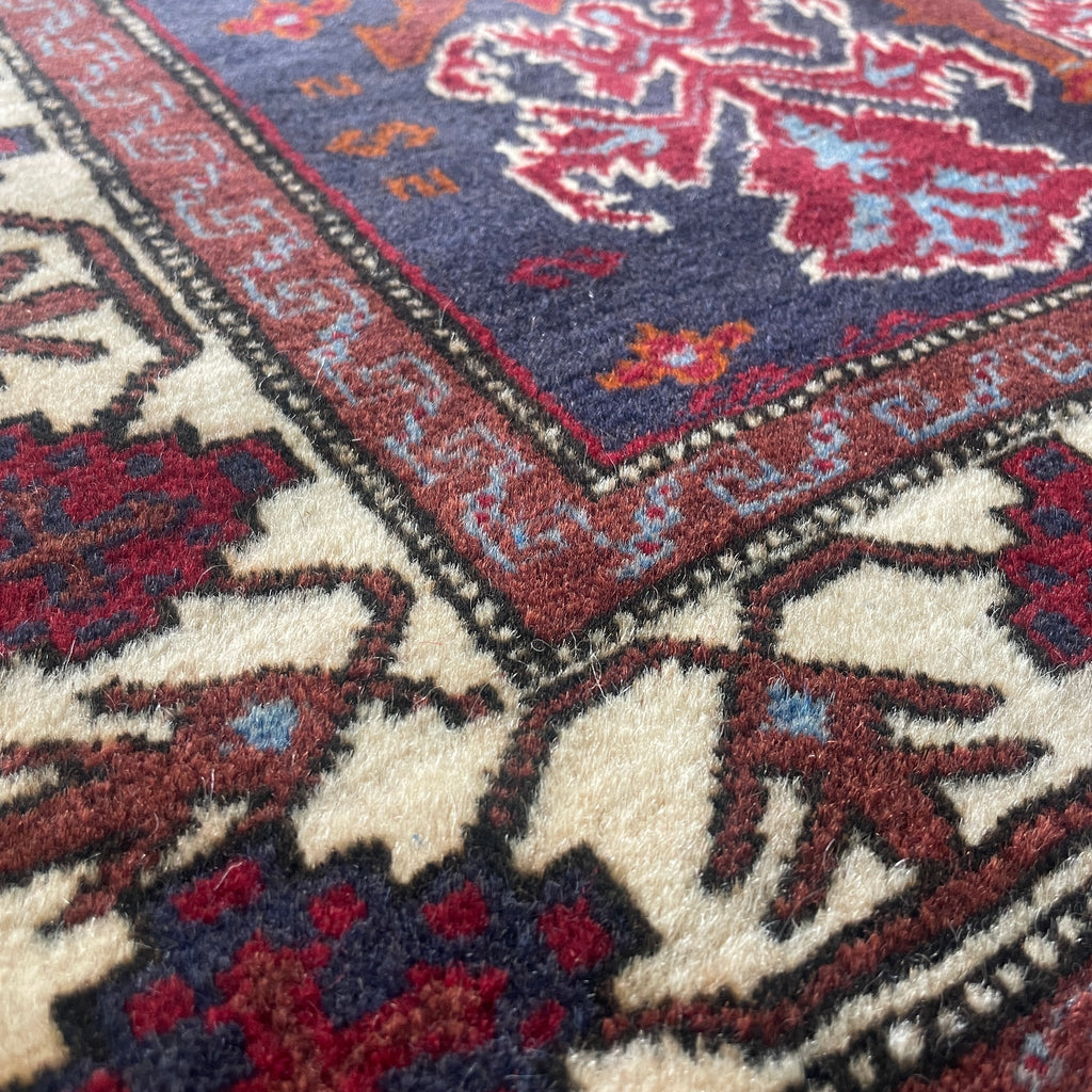 Old Afghan Herati Baluch Rug c. 1980