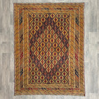196 x 149 cm | Afghan Fine Mushwani Rug (Belgian Wool)