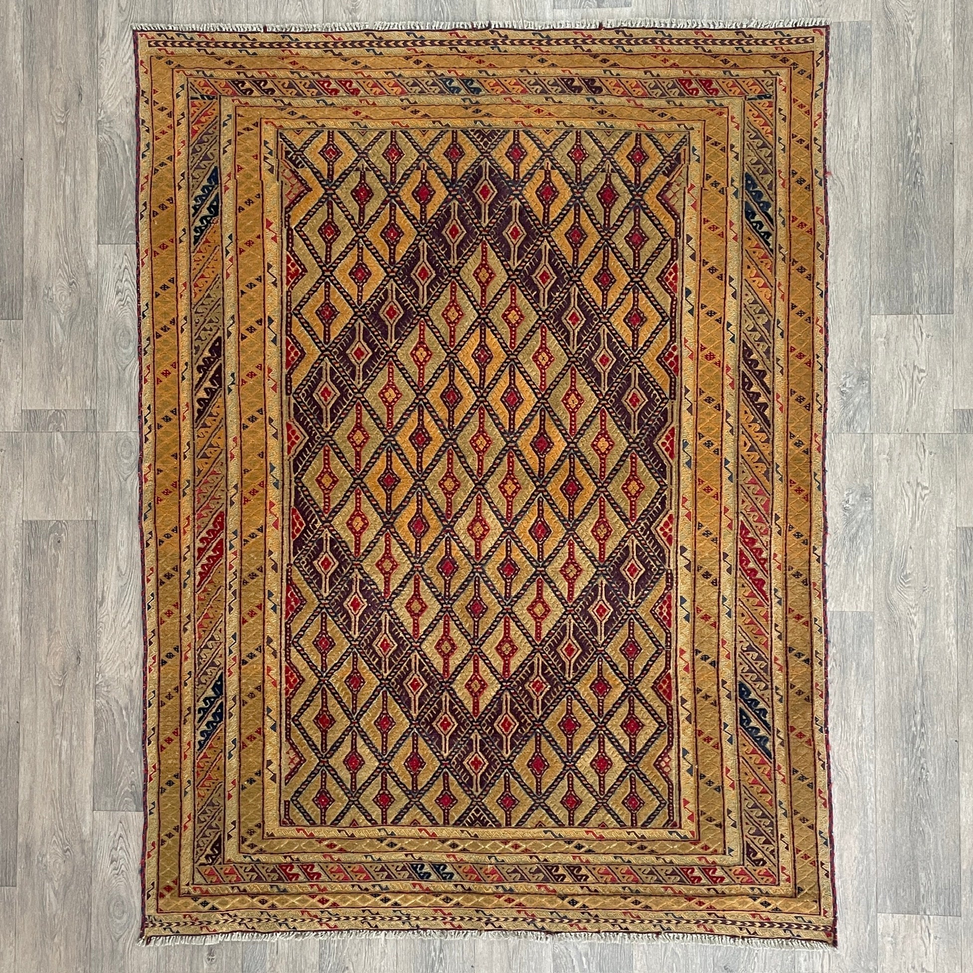 196 x 149 cm | Afghan Fine Mushwani Rug (Belgian Wool)