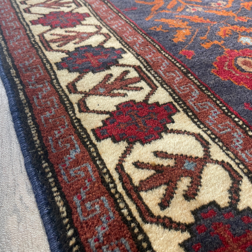 Old Afghan Herati Baluch Rug c. 1980