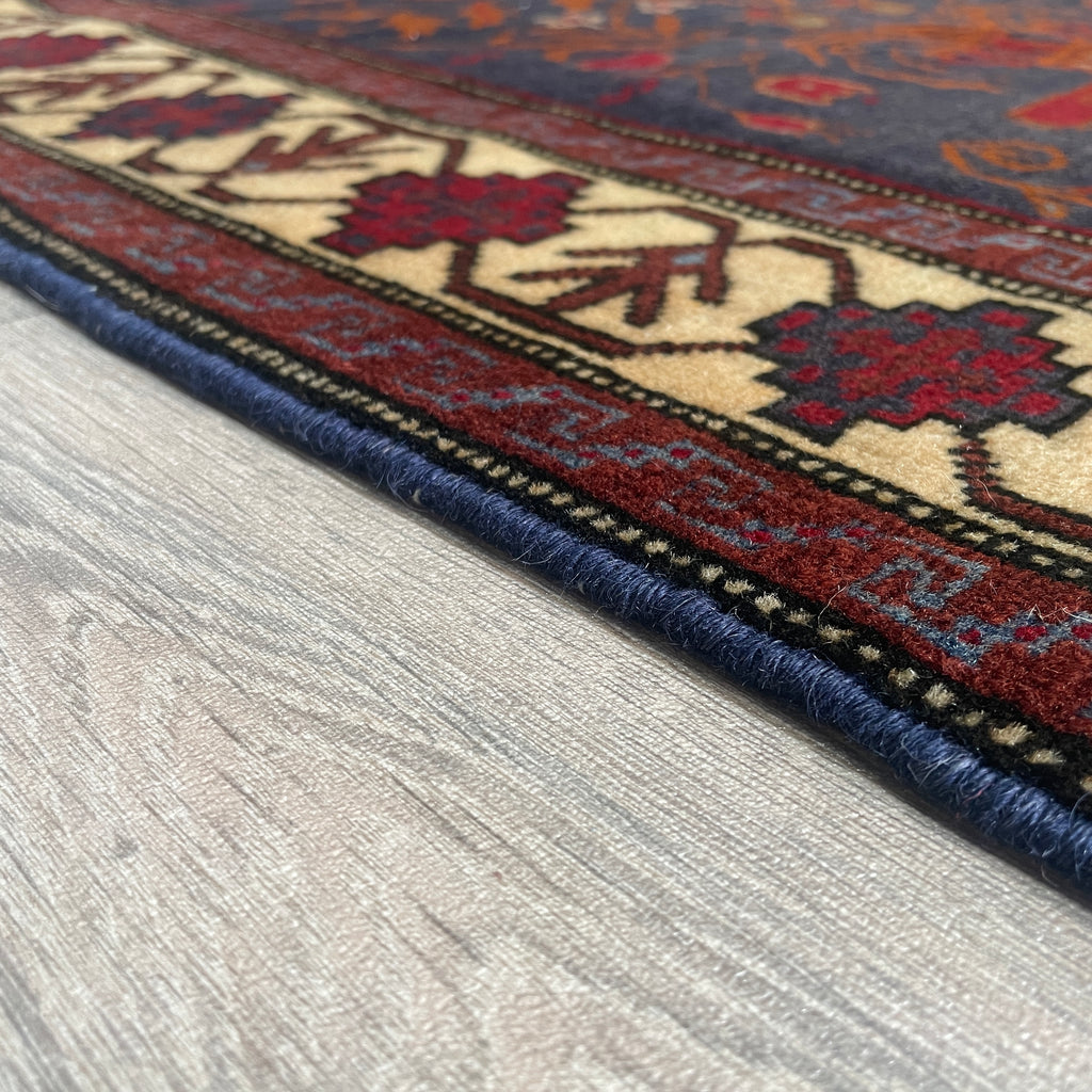 Old Afghan Herati Baluch Rug c. 1980