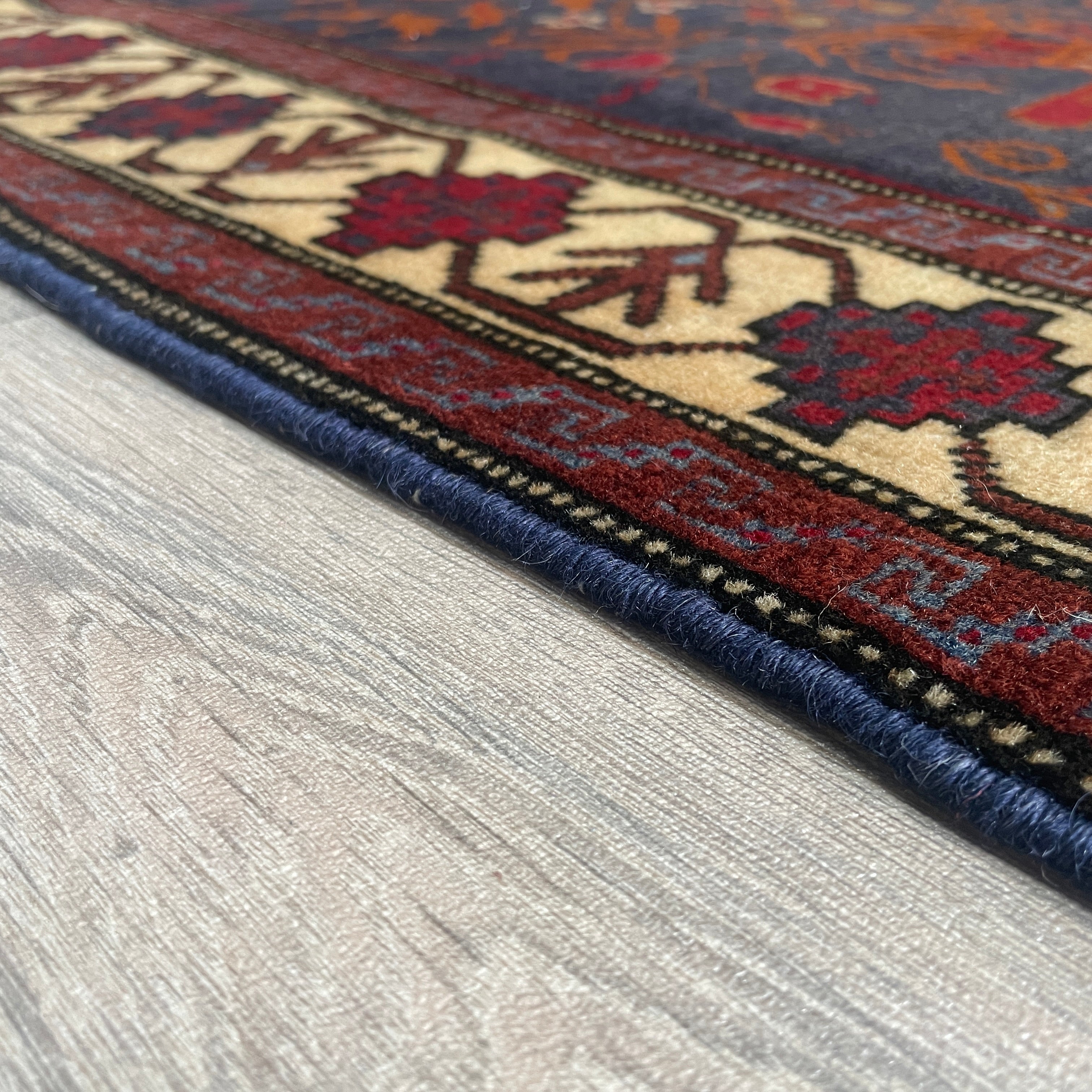 Old Afghan Herati Baluch Rug c. 1980