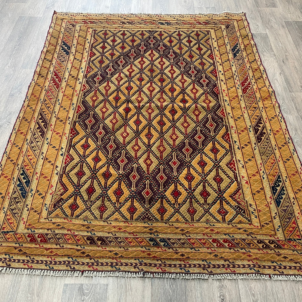 196 x 149 cm | Afghan Fine Mushwani Rug (Belgian Wool)