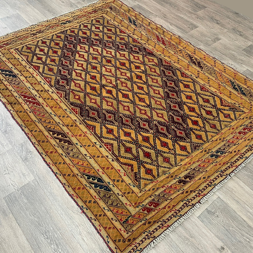 196 x 149 cm | Afghan Fine Mushwani Rug (Belgian Wool)