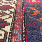 Old Afghan Herati Baluch Rug c. 1980
