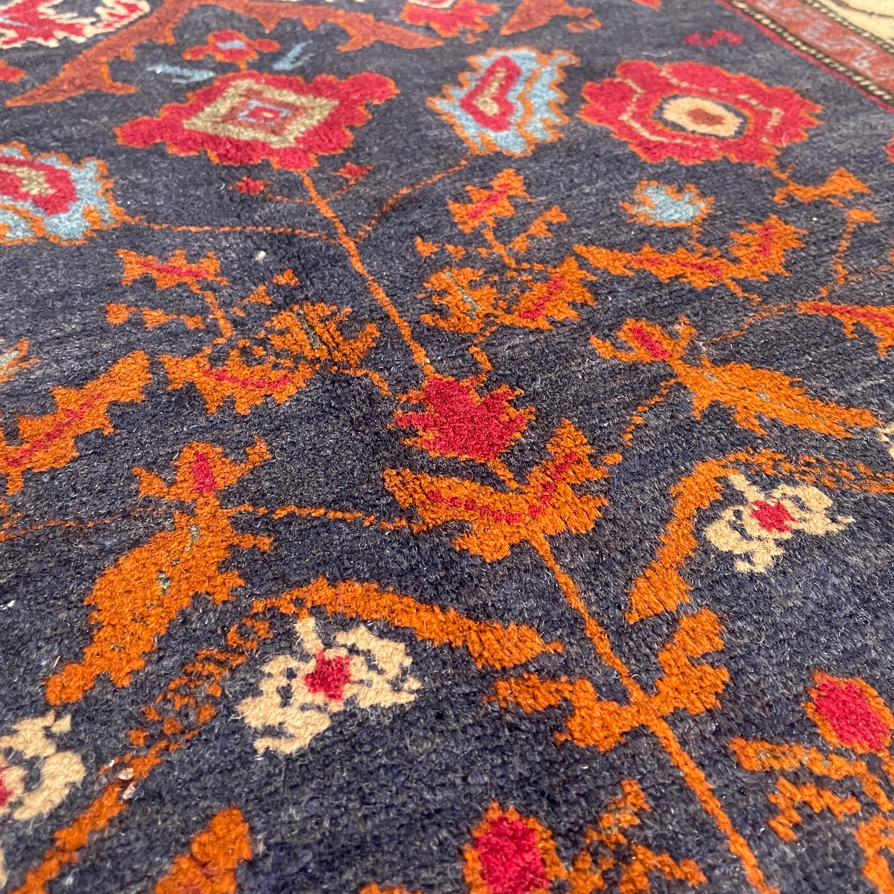 Old Afghan Herati Baluch Rug c. 1980