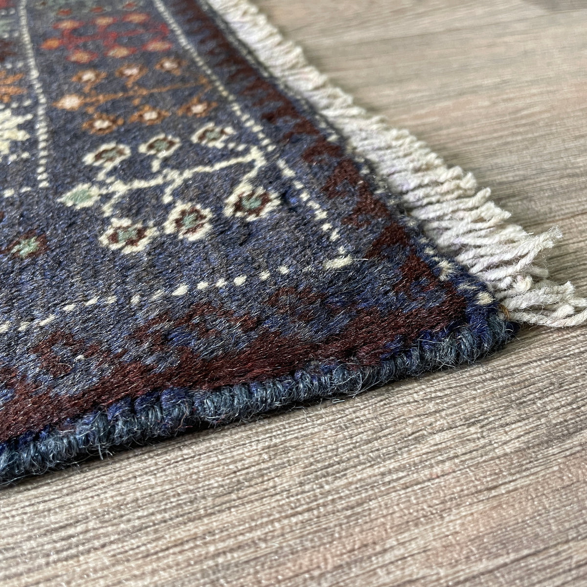Vintage Afghan Herati Baluch Rug c. 1980