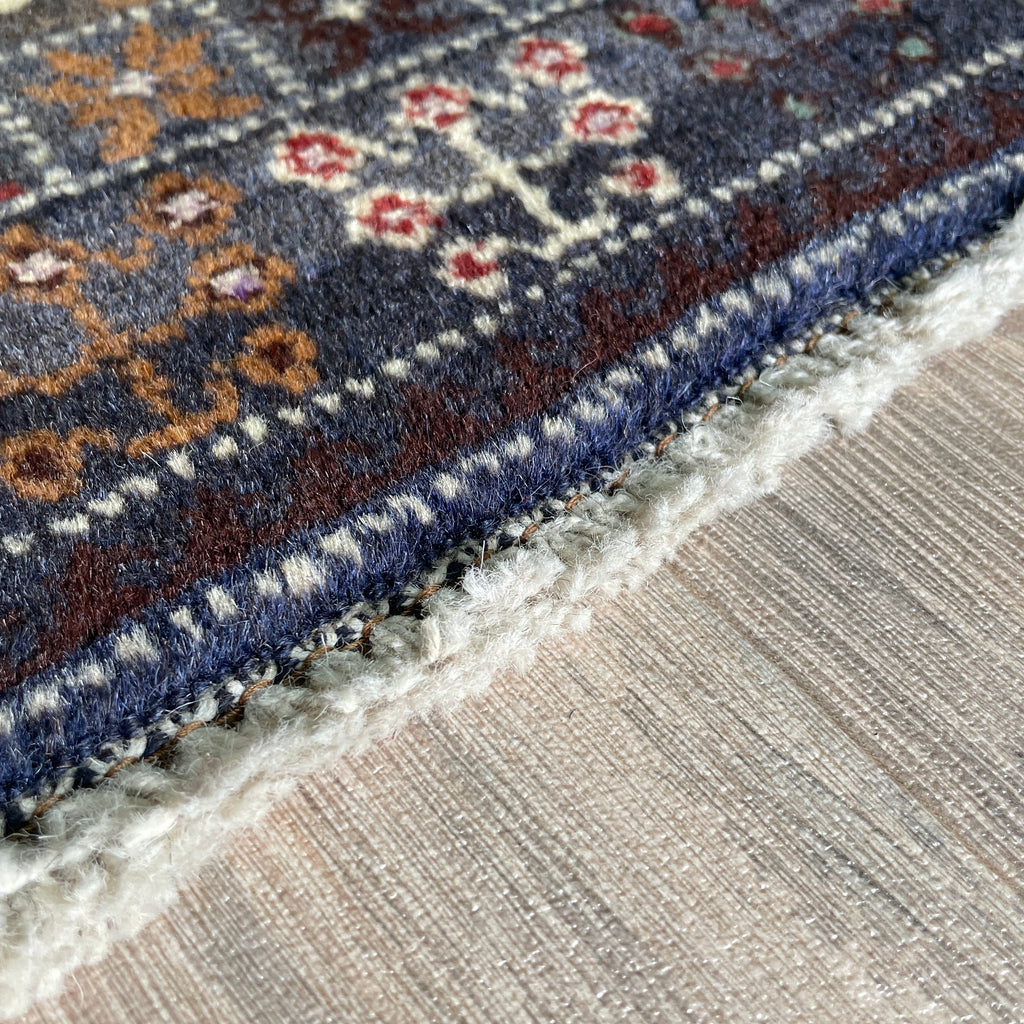 Vintage Afghan Herati Baluch Rug c. 1980