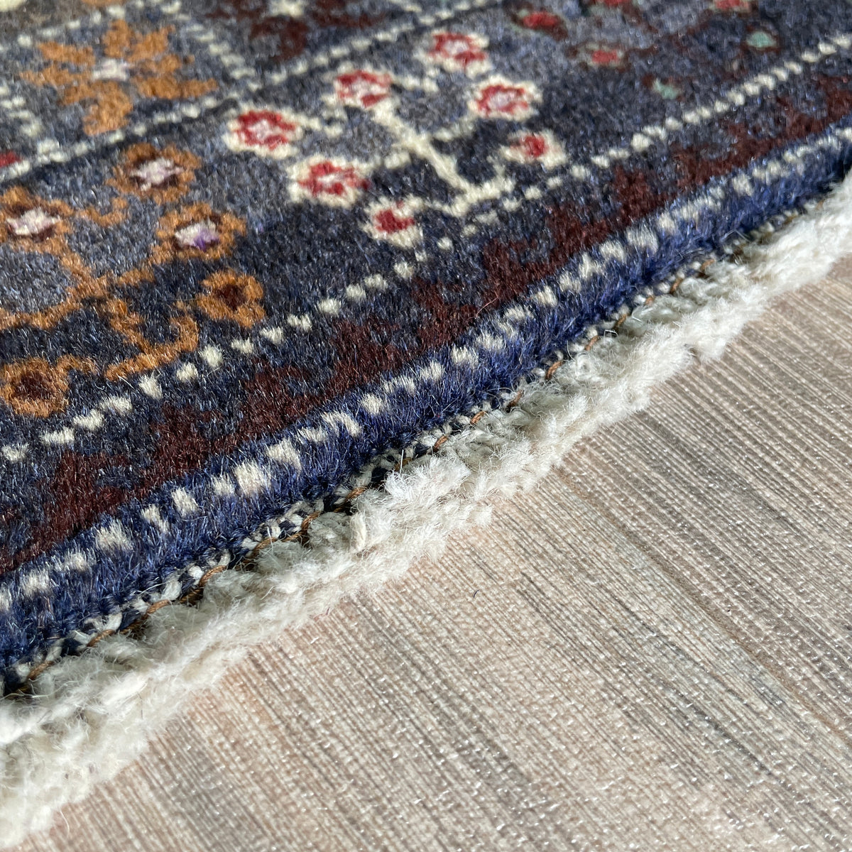 Vintage Afghan Herati Baluch Rug c. 1980