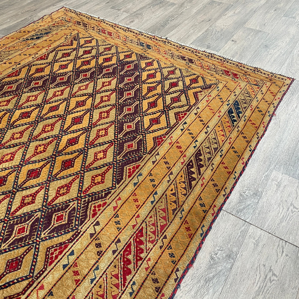 196 x 149 cm | Afghan Fine Mushwani Rug (Belgian Wool)