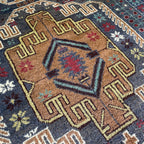 Vintage Afghan Herati Baluch Rug c. 1980