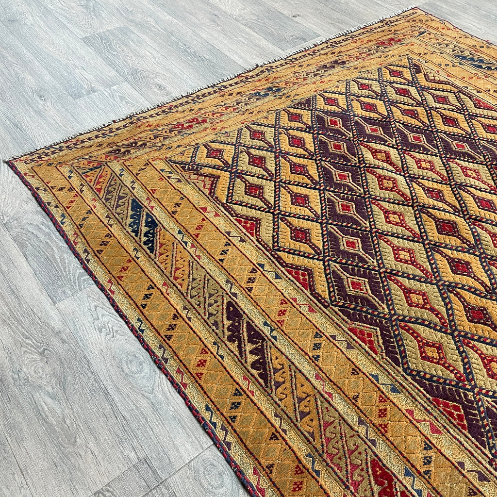 196 x 149 cm | Afghan Fine Mushwani Rug (Belgian Wool)