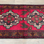 Vintage Afghan Herati Baluch Rug c. 1980