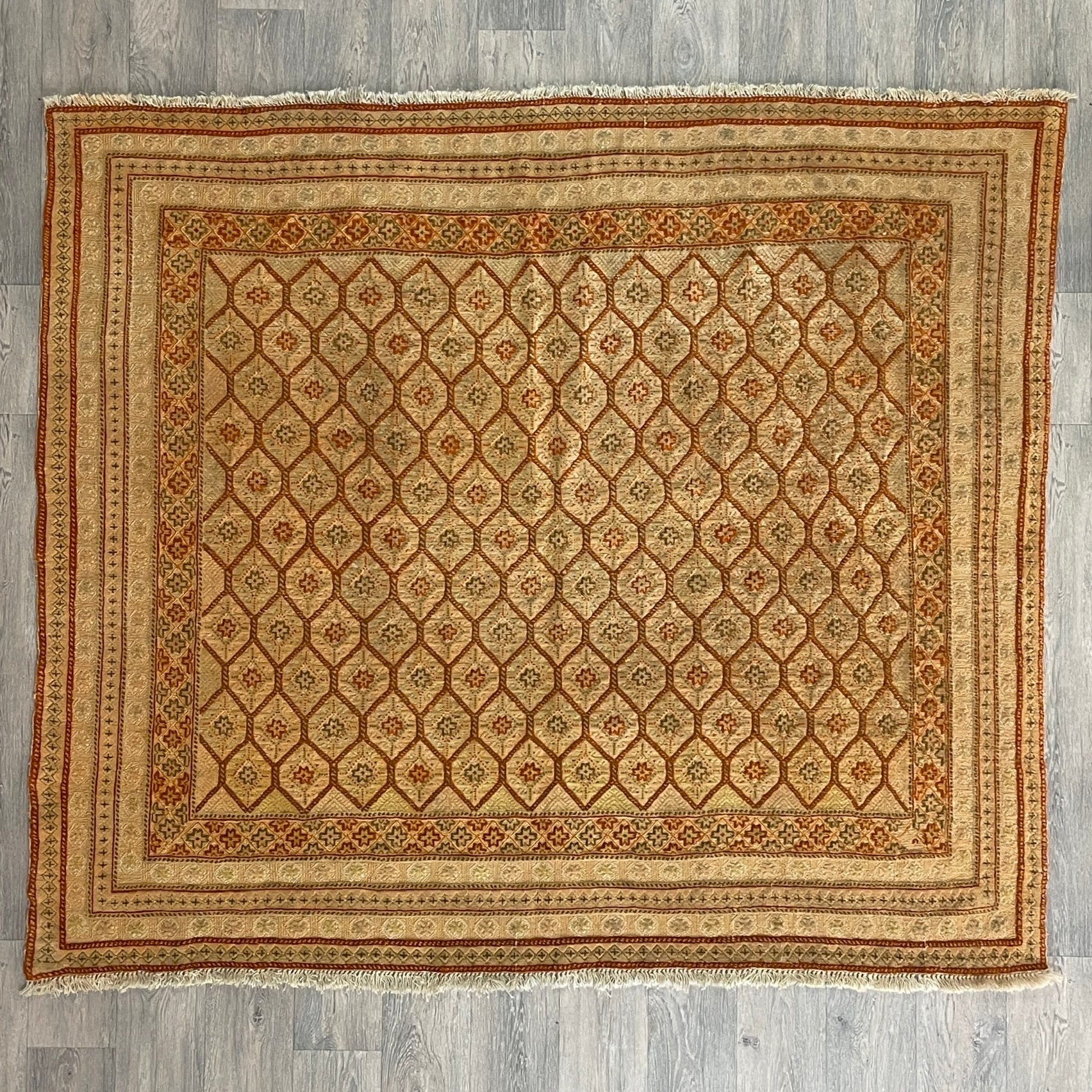 192 x 170 cm | Afghan Fine Mushwani Rug (Belgian Wool)