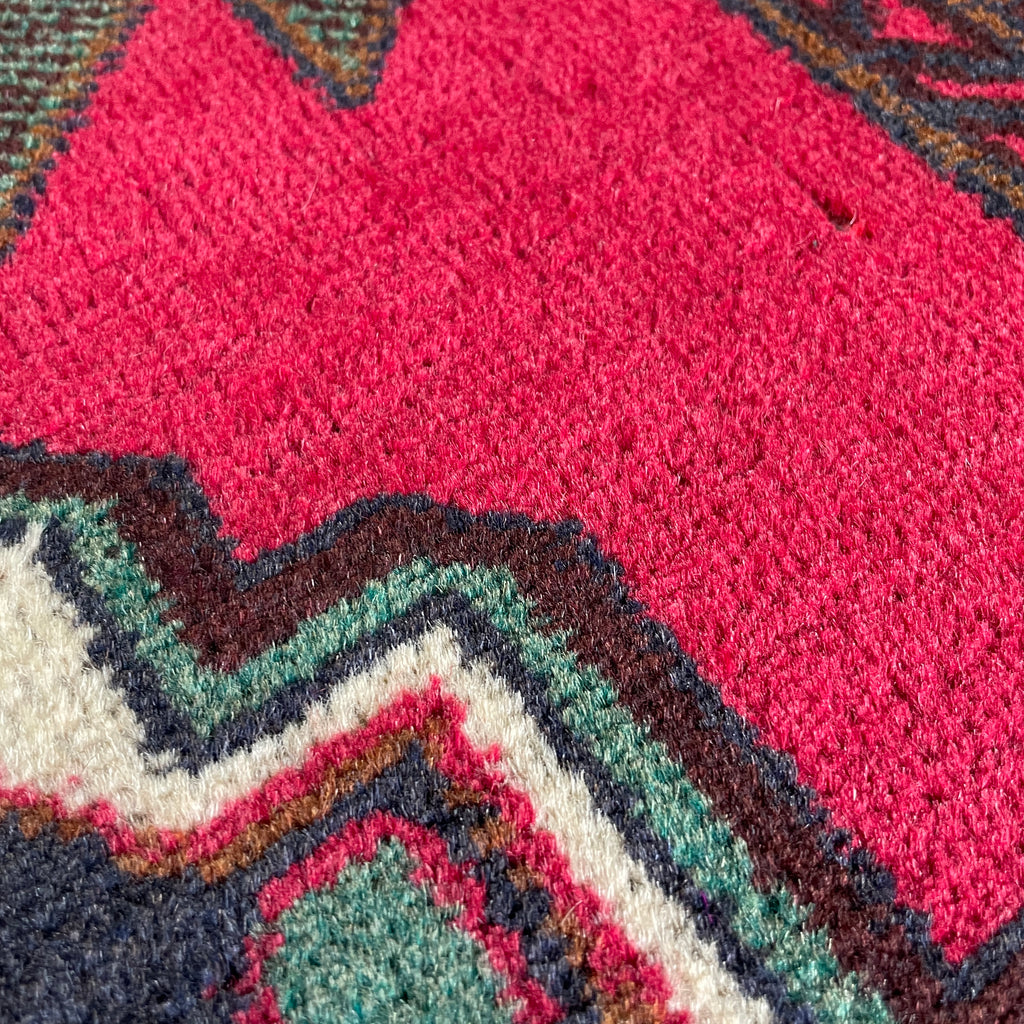 Vintage Afghan Herati Baluch Rug c. 1980
