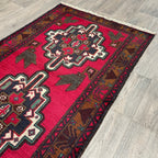 Vintage Afghan Herati Baluch Rug c. 1980