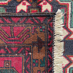 Vintage Afghan Herati Baluch Rug c. 1980