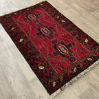Vintage Afghan Herati Baluch Rug c. 1980