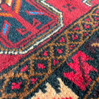 Vintage Afghan Herati Baluch Rug c. 1980