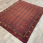 186 x 149 cm | Afghan Fine Mushwani Rug (Belgian Wool)