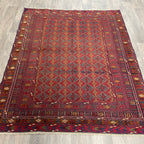 186 x 149 cm | Afghan Fine Mushwani Rug (Belgian Wool)
