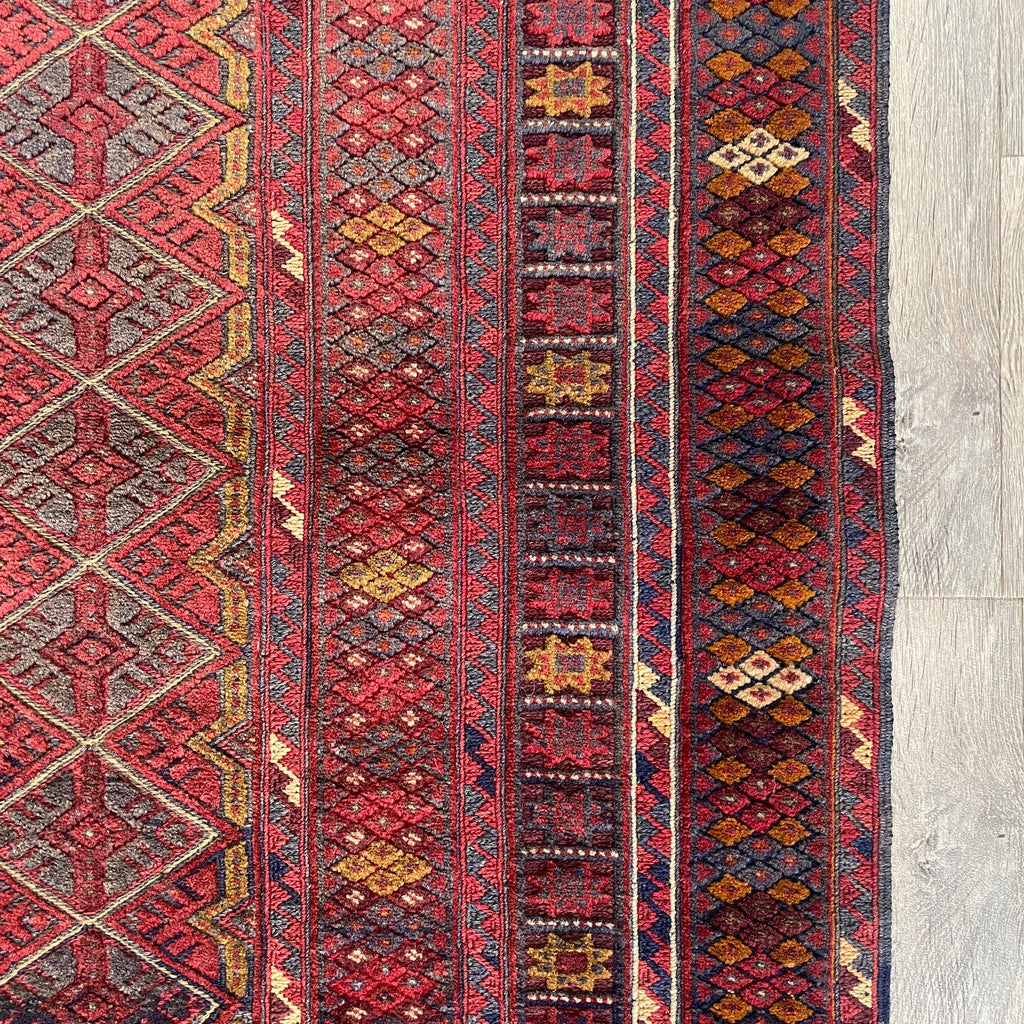 186 x 149 cm | Afghan Fine Mushwani Rug (Belgian Wool)