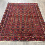 186 x 149 cm | Afghan Fine Mushwani Rug (Belgian Wool)