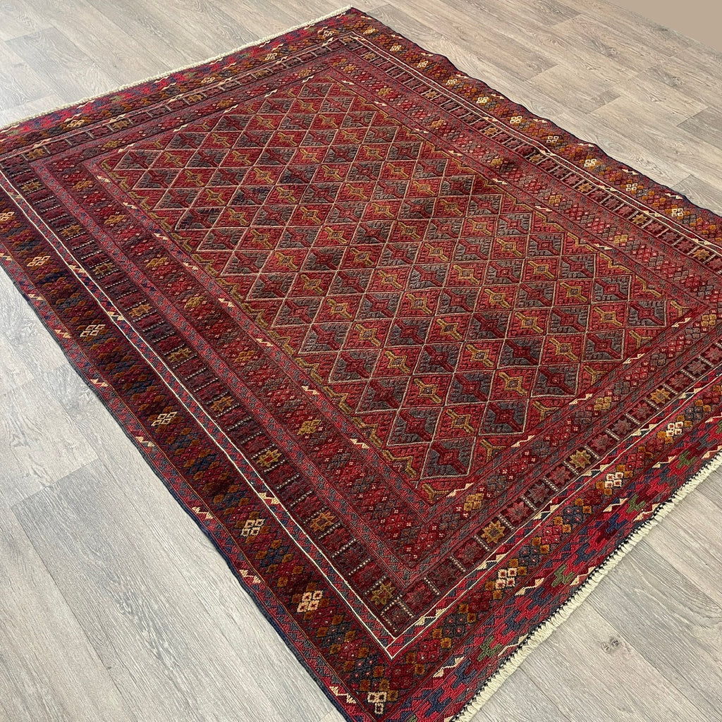 186 x 149 cm | Afghan Fine Mushwani Rug (Belgian Wool)