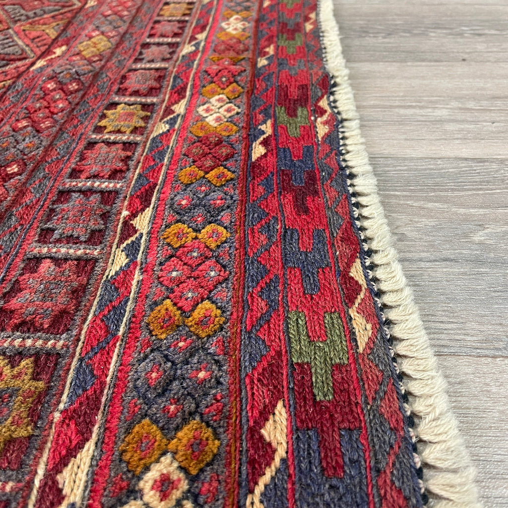 186 x 149 cm | Afghan Fine Mushwani Rug (Belgian Wool)