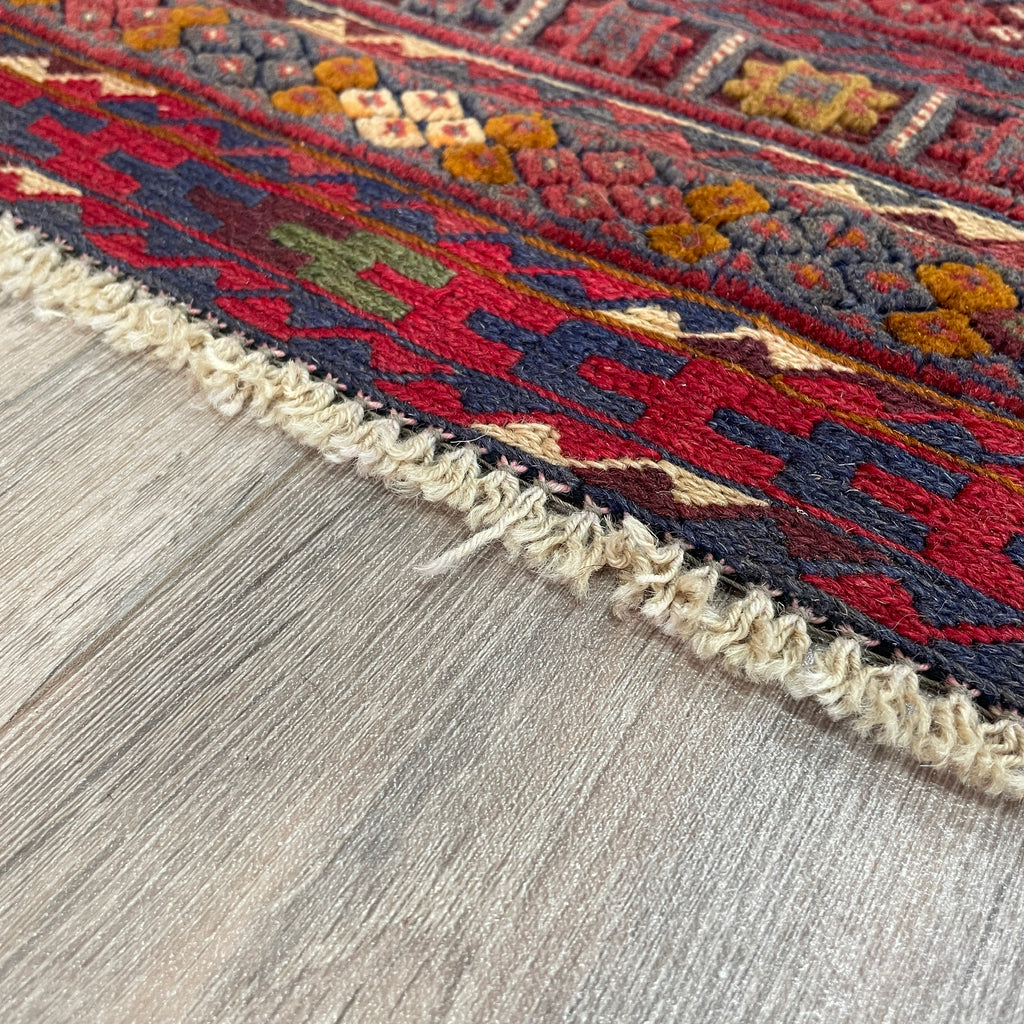 186 x 149 cm | Afghan Fine Mushwani Rug (Belgian Wool)
