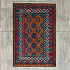 126 x 83 cm | Afghan Aqcha Rug - Khorasan Rugs