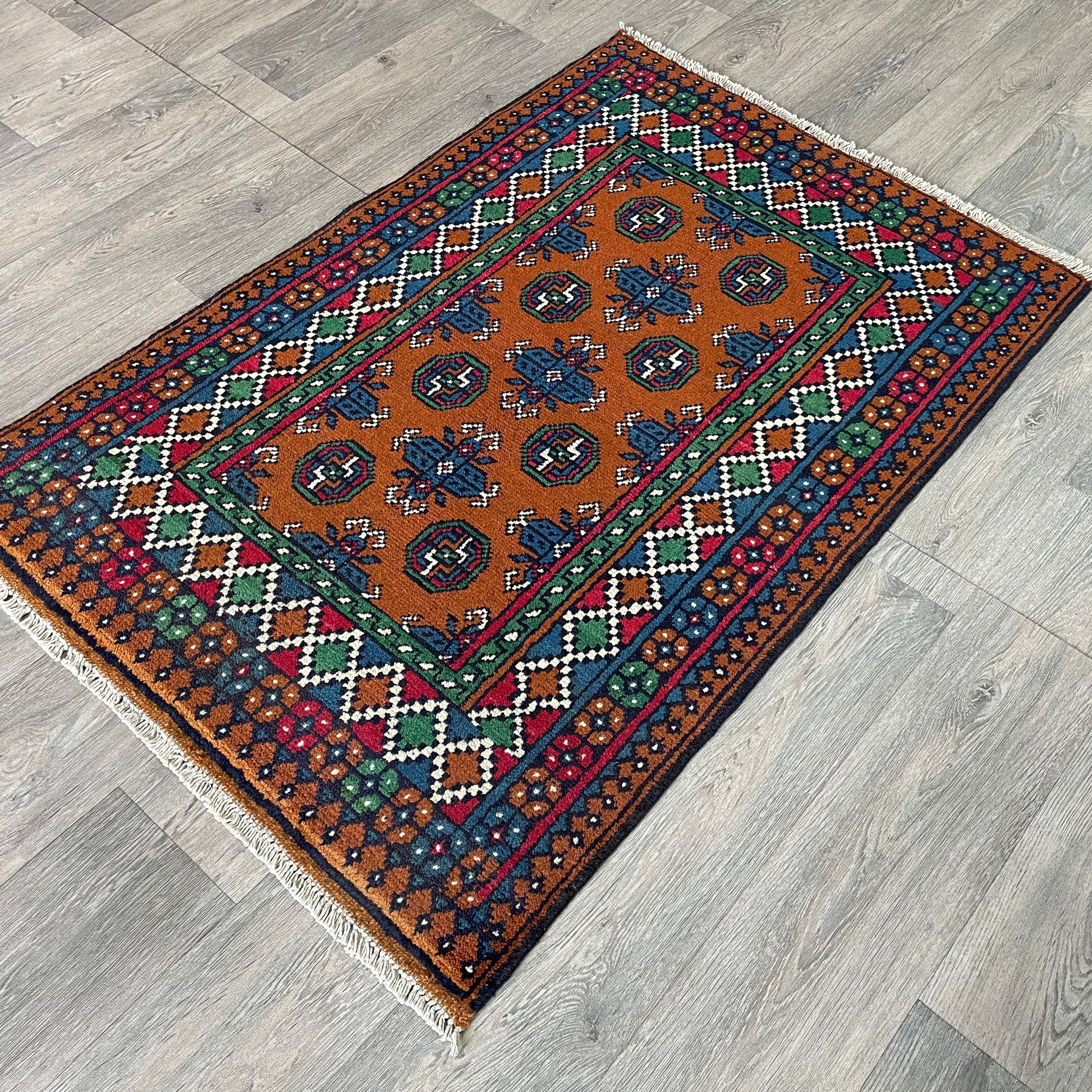 126 x 83 cm | Afghan Aqcha Rug