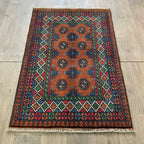 126 x 83 cm | Afghan Aqcha Rug - Khorasan Rugs