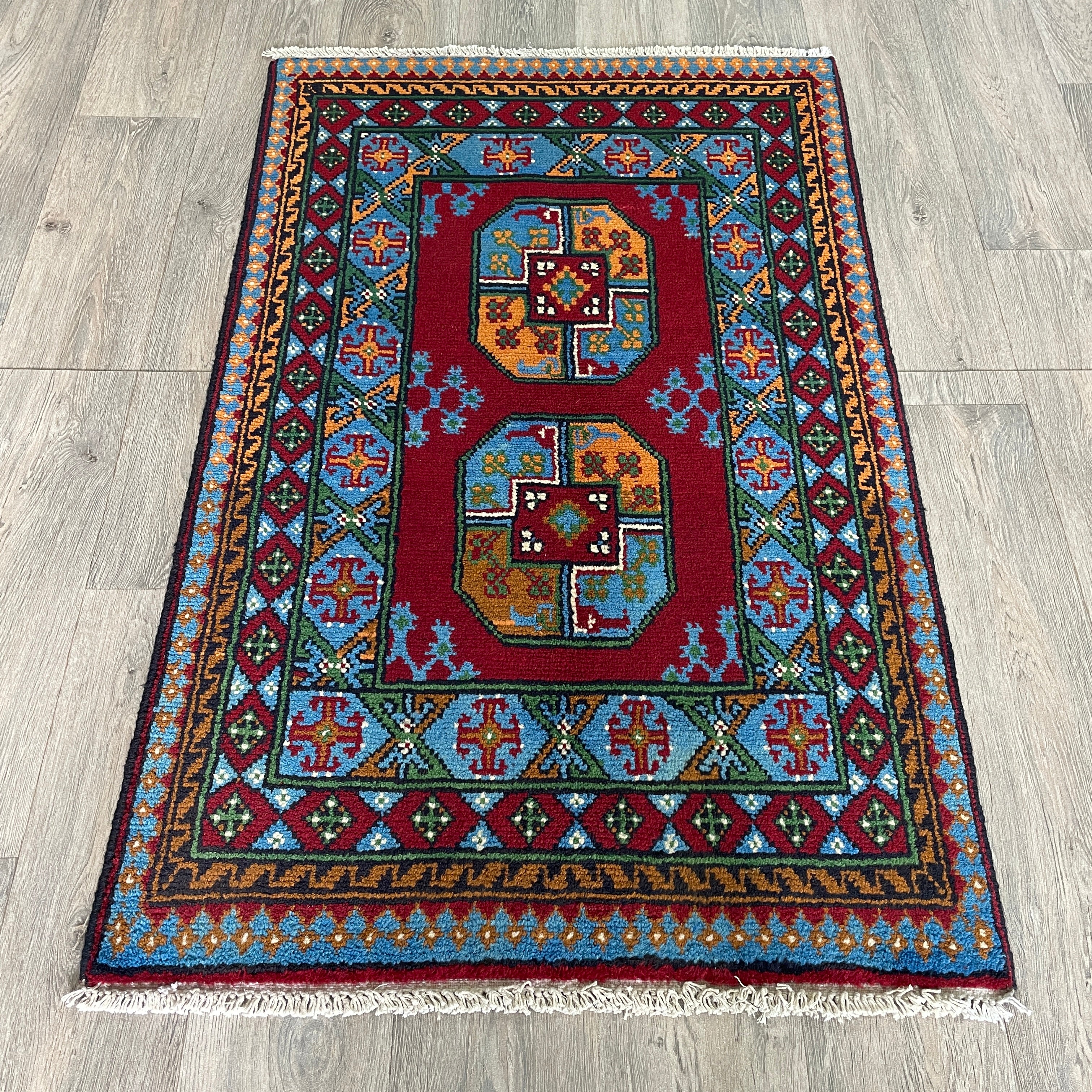 126 x 78 cm | Afghan Aqcha Rug - Khorasan Rugs