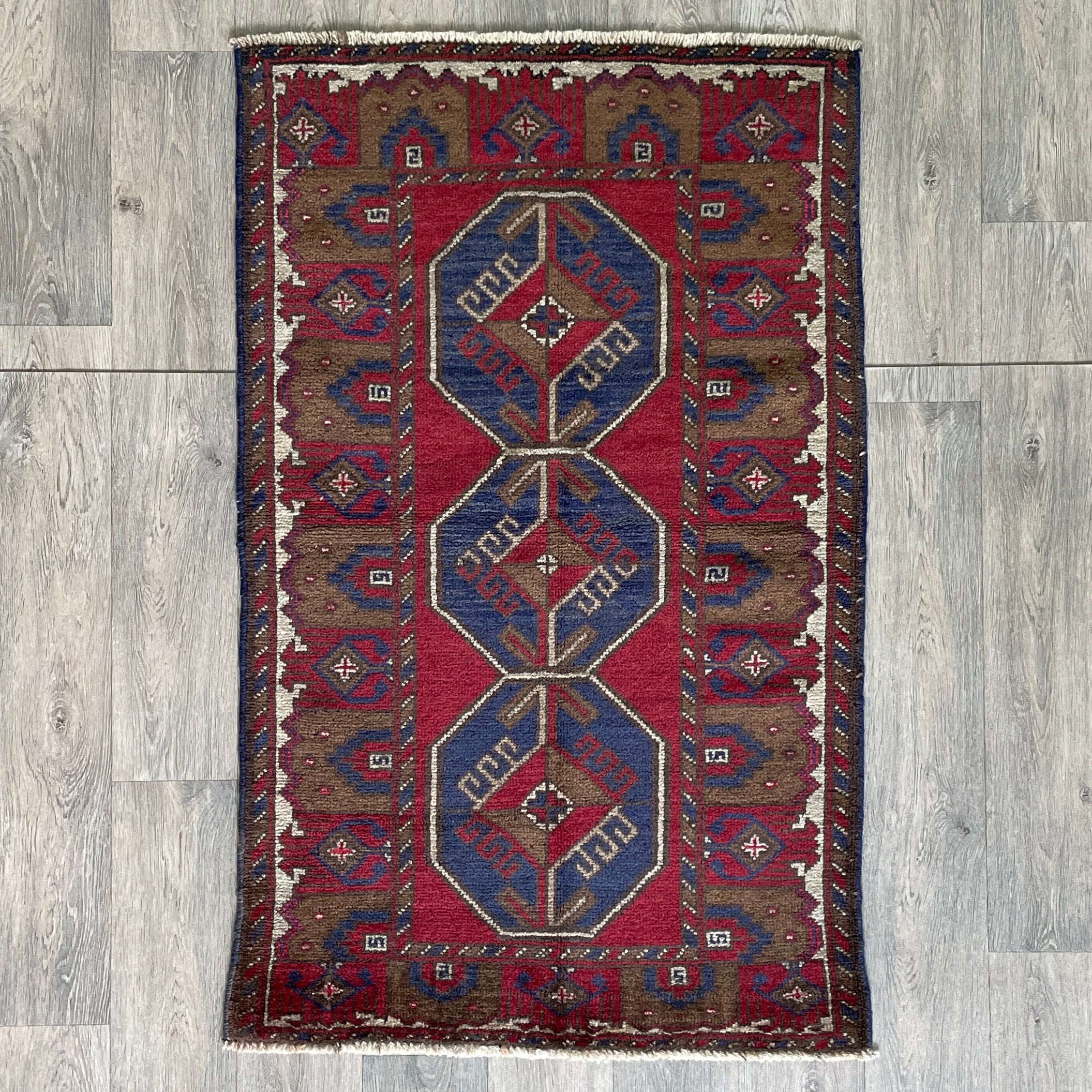137 x 84 cm | Afghan Ersari Baluch Rug (Old 1980) - Khorasan Rugs