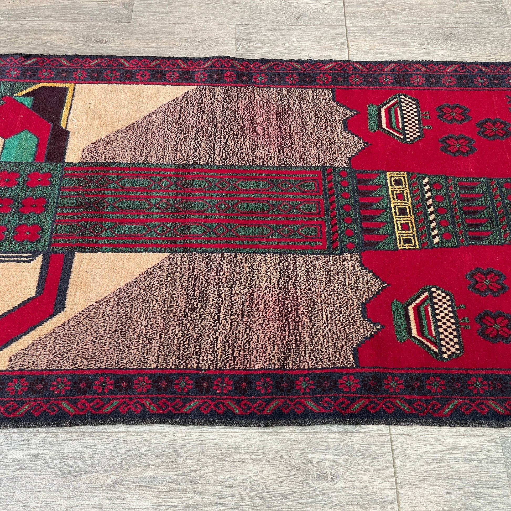150 x 87 cm | Afghan Herati Baluch Rug (Old 1980)