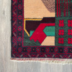 150 x 87 cm | Afghan Herati Baluch Rug (Old 1980) - Khorasan Rugs