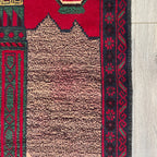 150 x 87 cm | Afghan Herati Baluch Rug (Old 1980) - Khorasan Rugs