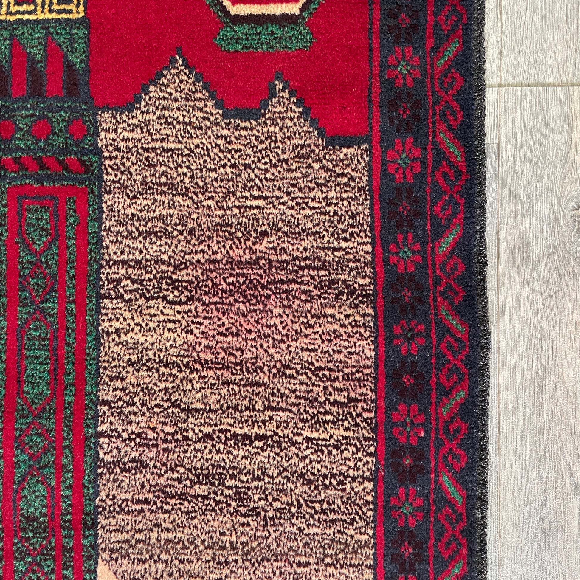 150 x 87 cm | Afghan Herati Baluch Rug (Old 1980)