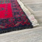 150 x 87 cm | Afghan Herati Baluch Rug (Old 1980) - Khorasan Rugs
