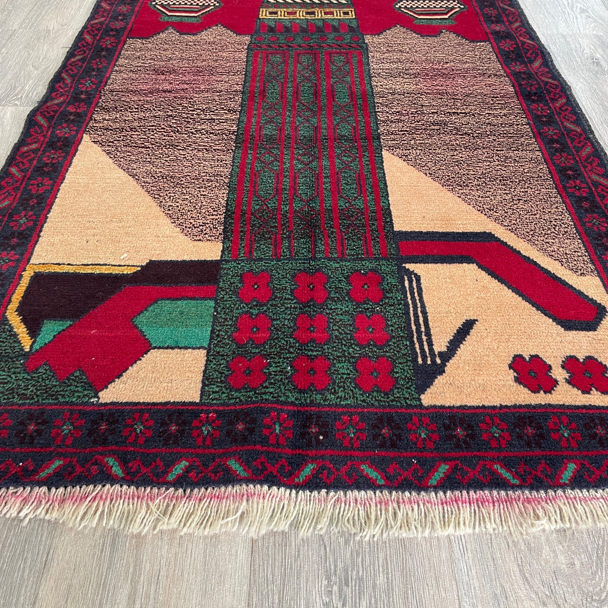 150 x 87 cm | Afghan Herati Baluch Rug (Old 1980)