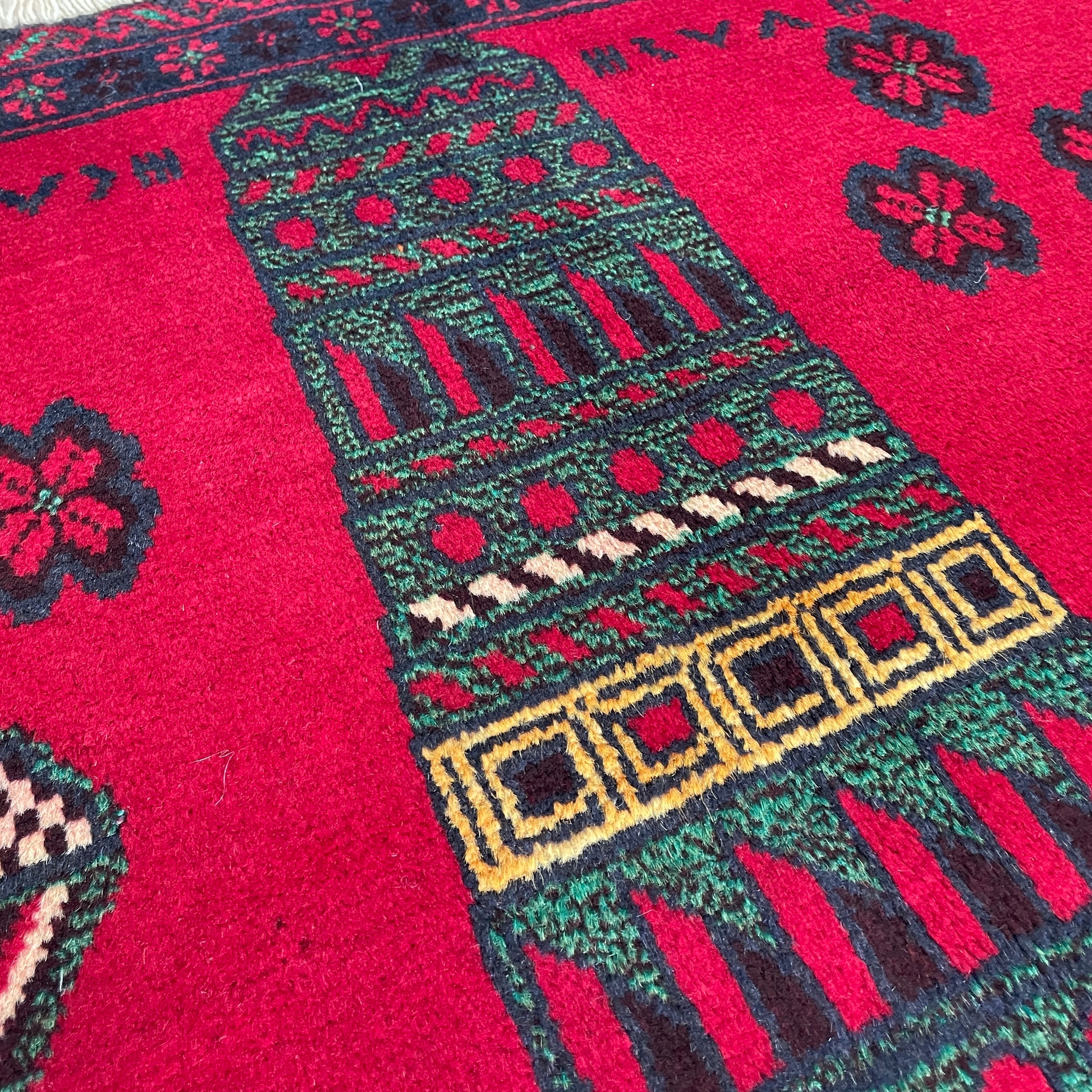 150 x 87 cm | Afghan Herati Baluch Rug (Old 1980)