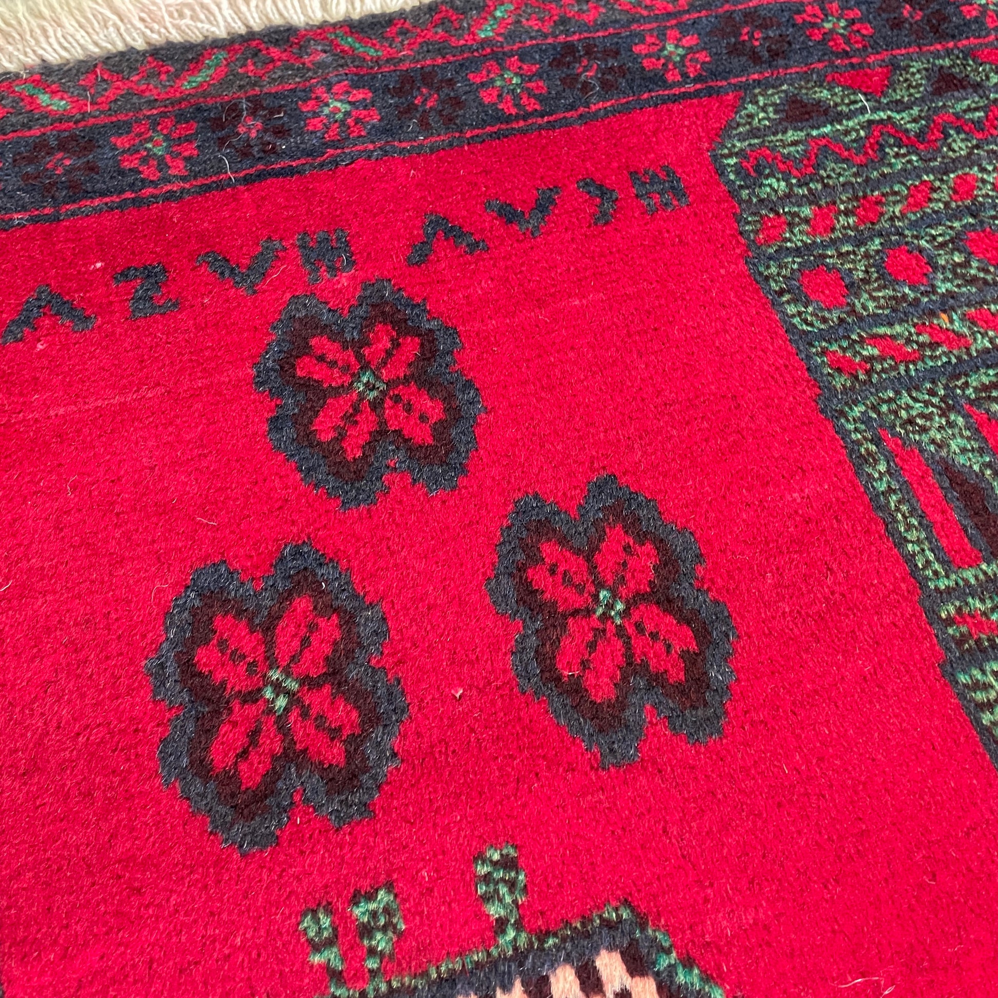150 x 87 cm | Afghan Herati Baluch Rug (Old 1980)