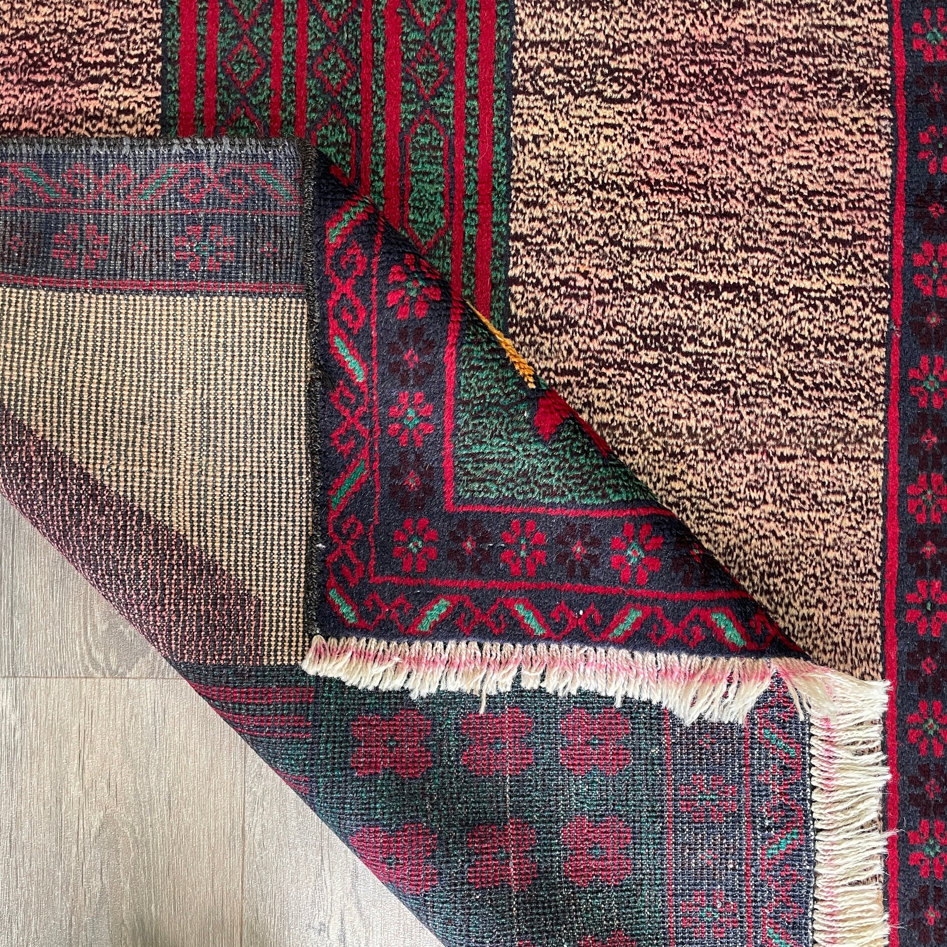 150 x 87 cm | Afghan Herati Baluch Rug (Old 1980)