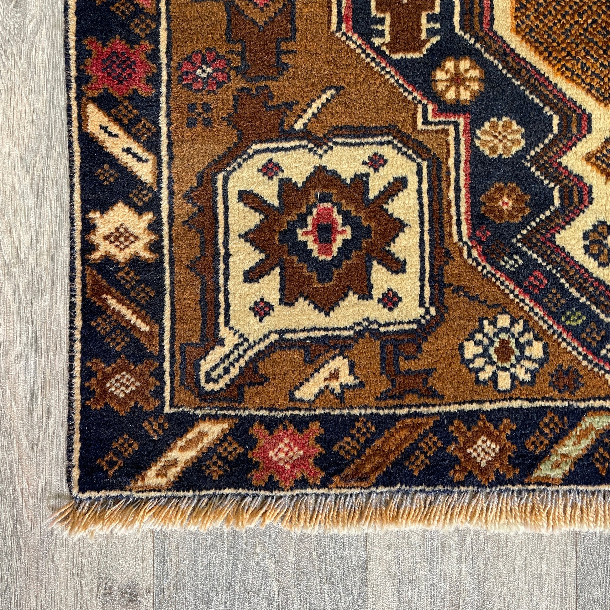157 x 85 cm | Afghan Herati Baluch Rug (Old 1980)