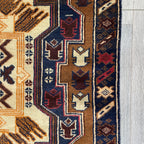 157 x 85 cm | Afghan Herati Baluch Rug (Old 1980) - Khorasan Rugs